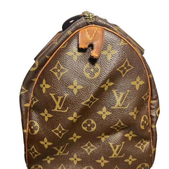 Louis Vuitton Monogram LV Leather Speedy 35 Travel Bag (LVXX202) - Picture 3 of 12